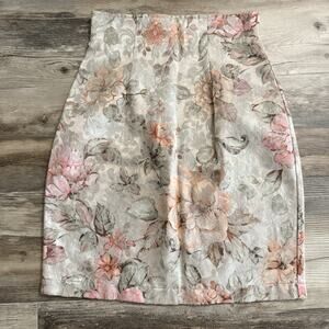 Vintage La Belle Fashions Floral Brocade Skirt Size 3 Made in USA 80s/90s Boho